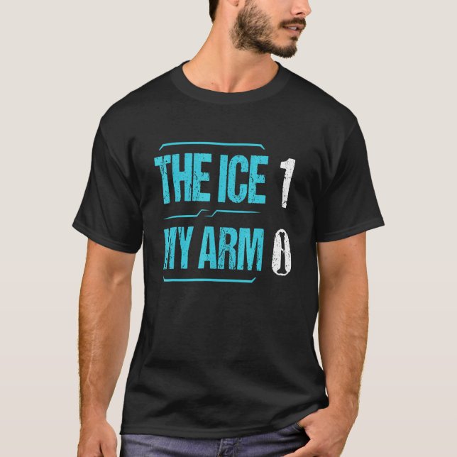Camiseta Recuperação Do Osso Quebrado O Braço Quebrado Ice  (Frente)