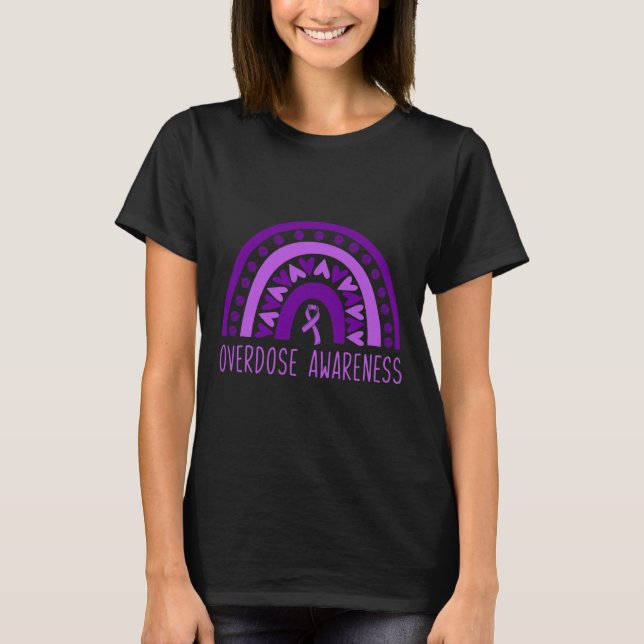 Camiseta Recuperação do Vício em Drogas Arco-Íris Faixa Rox (Frente)