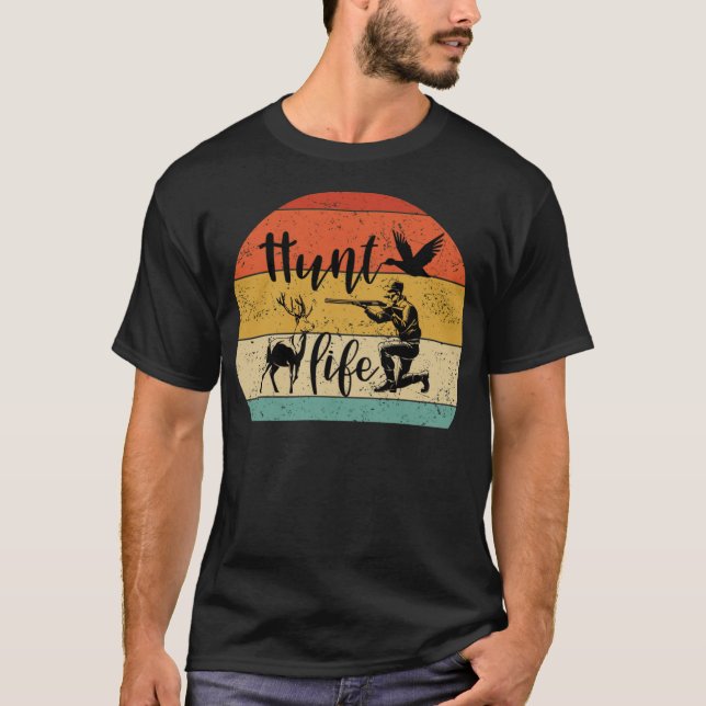 Camiseta Recuperador de labrador de caça  (Frente)