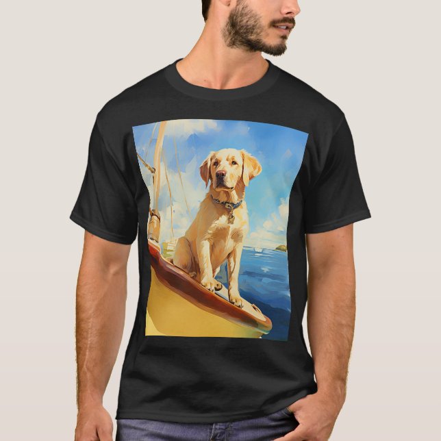 Camiseta Recuperador de labrador de navegação (Frente)