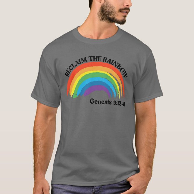 Camiseta Recuperar O Arco-Íris Genesis 9:13-17 (Frente)