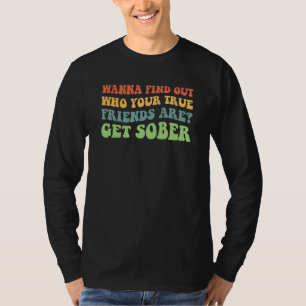 Camiseta Recupere-se Encontre Verdadeiros Amigos NA AA Recu