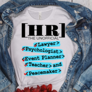 Camiseta Recursos Humanos não oficial Engraçado HR