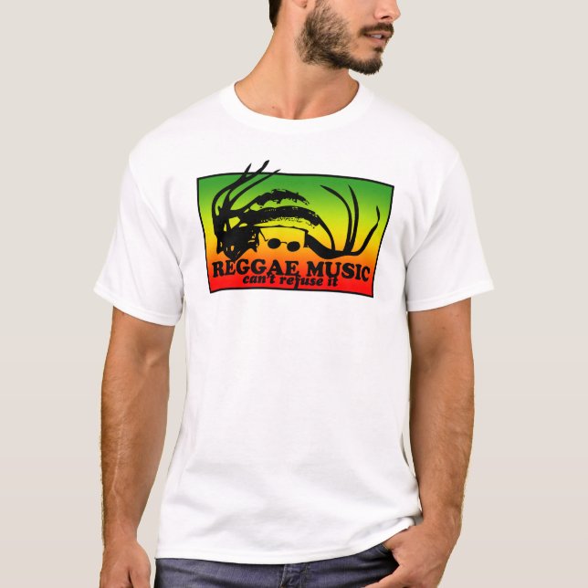 CAMISETA RECUSA DA MÚSICA. .CAN DA REGGAE NÃO ELE (Frente)