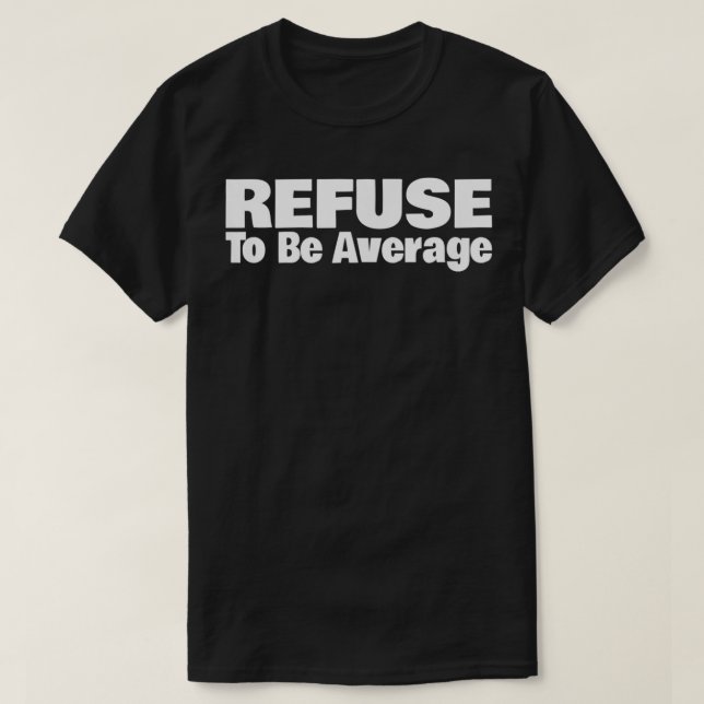 Camiseta Recusar como Média (Frente do Design)