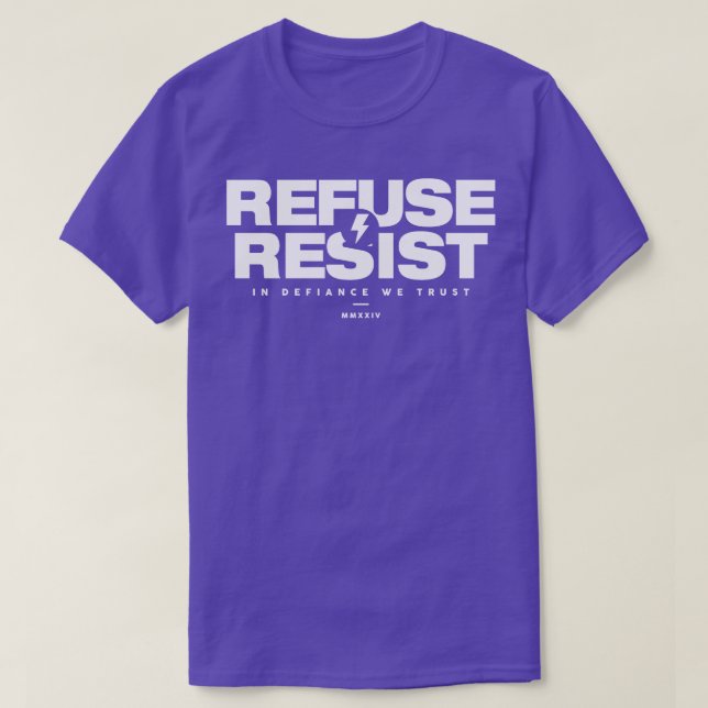 Camiseta Recusar resistência (Frente do Design)