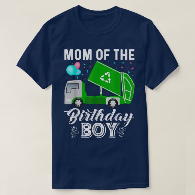 Camiseta Recycling Trash Proud Mom of The Garbage Truck Bir (Frente do Design)