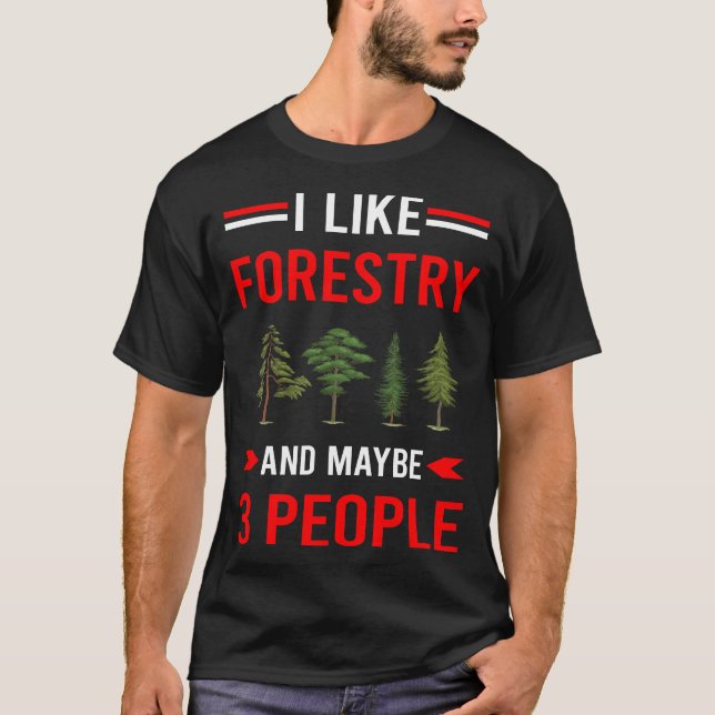 Camiseta Red 3 Pessoas Forestry (Frente)
