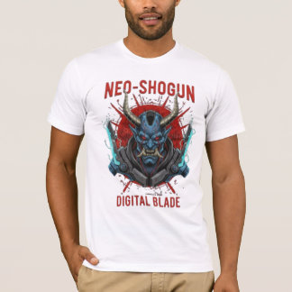Camiseta Red and Black Aesthetic Cyberpunk Head Design