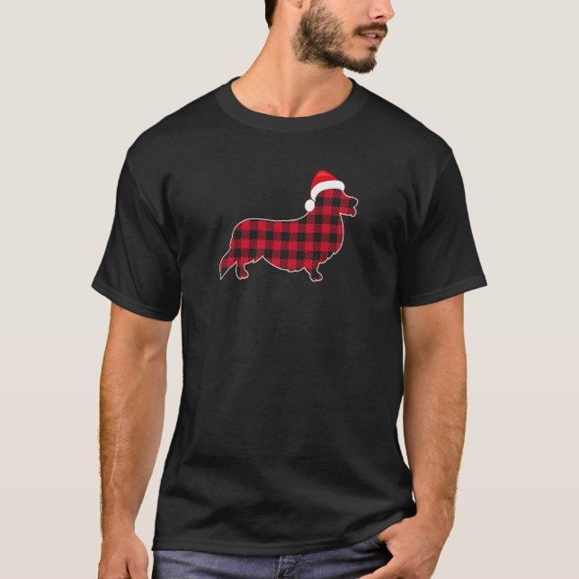 Camiseta Red And Black Christmas Buffalo Plaid Pembroke Wel (Frente)