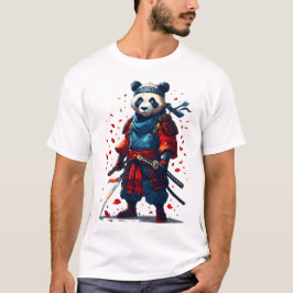 Camiseta Red and Blue Panda Samurai