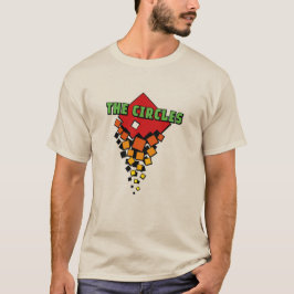 Camiseta Red and Yellow Squares with Green the Circles Text