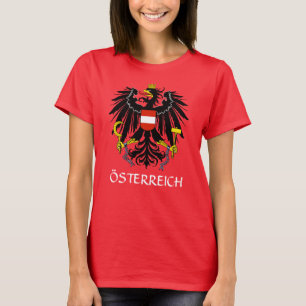 Camiseta Red Austria Casaco de Braços "Österreich"