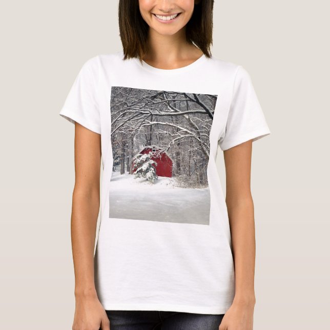 Camiseta Red Barn na neve 2011 (Frente)