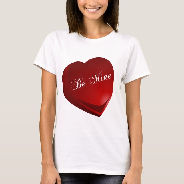Camiseta Red Be Mine Heart (Frente)