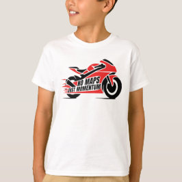 Camiseta Red Black Sport Motorcycle 