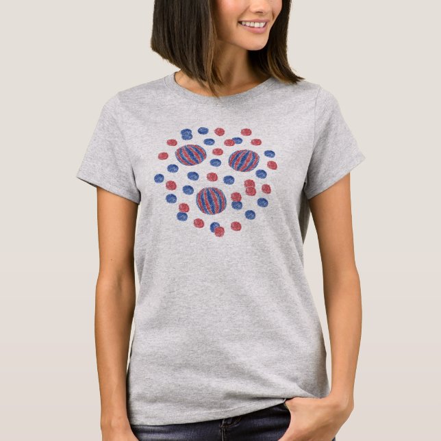 Camiseta Red Blue Balls Tank Dress (Frente)