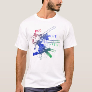 Camiseta red_blue_green no videotape