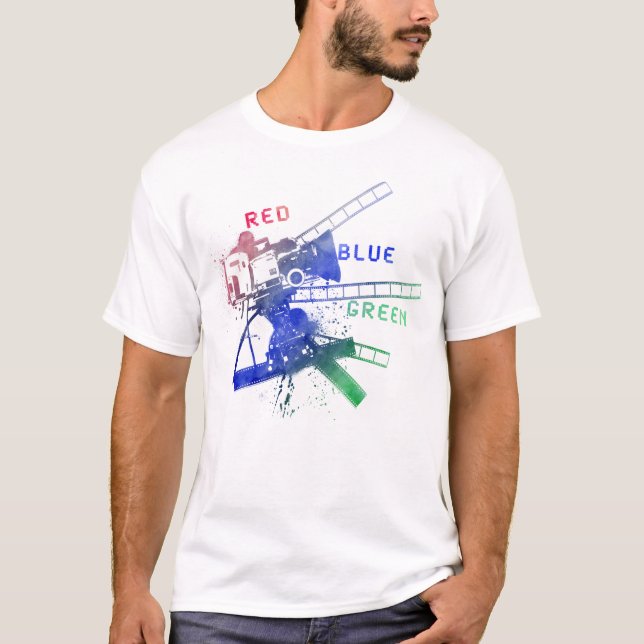 Camiseta red_blue_green no videotape (Frente)