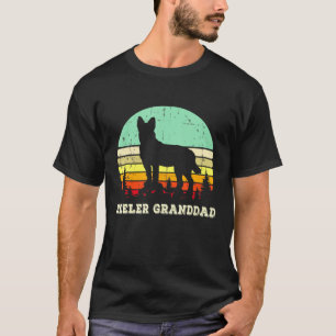 Camiseta Red Blue Heeler Avô australiano Cattle Gra