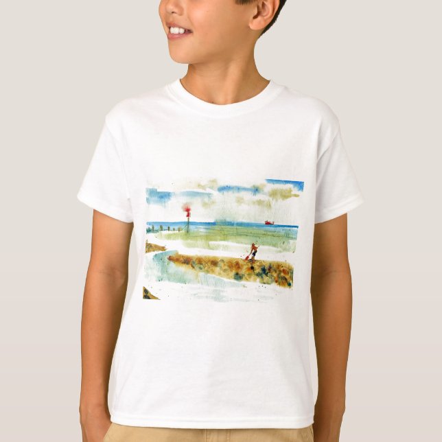 Camiseta Red Boat em Mundesley, Norfolk (Frente)