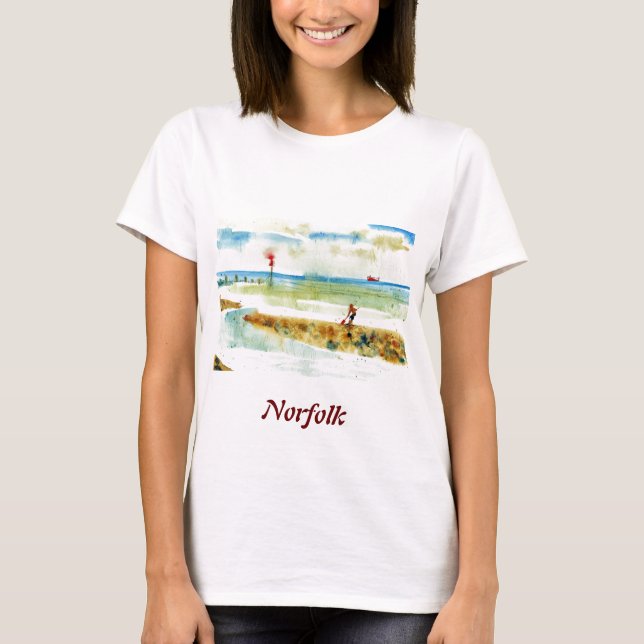 Camiseta Red Boat em Mundesley, Norfolk (Frente)