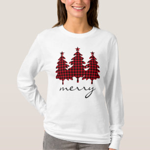 Camiseta Red Buffalo Check Pine Trees