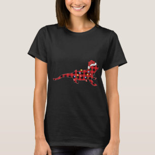 Camiseta Red Buffalo Xadrez Santa Hat Bearded Dragon Christ