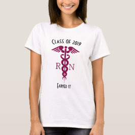 Camiseta Red Caduceus Nurse Símbolo Médico