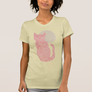 Camiseta Red Cat E A Lua Tee