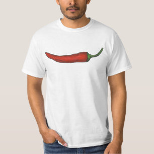Camiseta Red Chile Chili Pepper Peppers Hot Spicy Tee