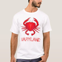 Red Crab Baltimore Maryland Crabs Safood Tee