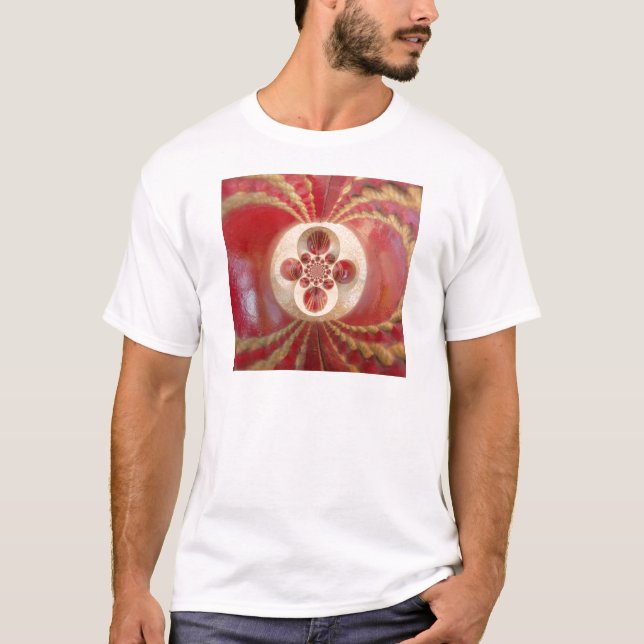 Camiseta Red Cricket Balls Abstrato (Frente)