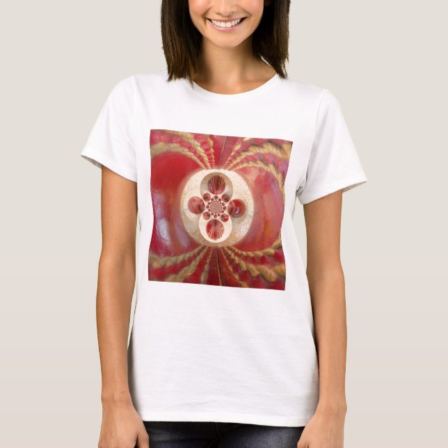 Camiseta Red Cricket Balls Abstrato (Frente)