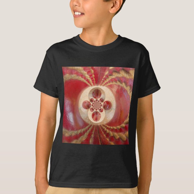 Camiseta Red Cricket Balls Abstrato (Frente)