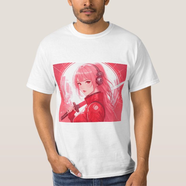 Camiseta RED cyberpunk (Frente)