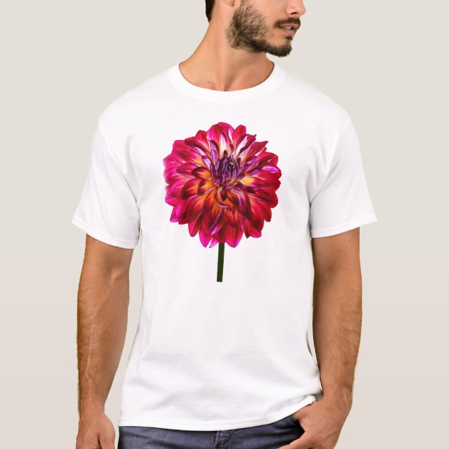 Camiseta Red Dahlia Tinado com Amarelo (Frente)