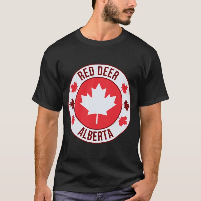 Camiseta Red Deer, Canada City T-Shirt | Travel & Hometown  (Frente)