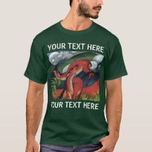 Red Deer Franz Marc Famous Painting T-Shirt
