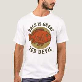 Camiseta Red Devil Cichlid - Personalidade "Rage Is Excelen