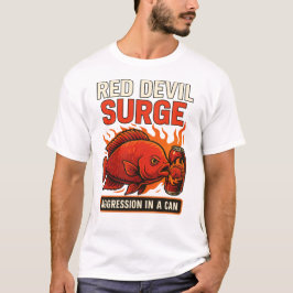 Camiseta Red Devil Surge - Engraçado Peixe Cichlik Bebe Ene