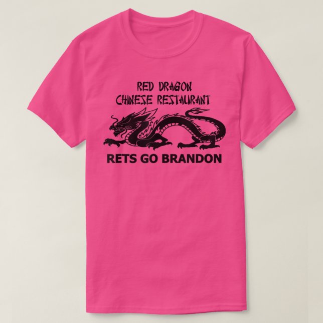 Camiseta Red Dragon Chinese Restauraurauration Go Brandon (Frente do Design)