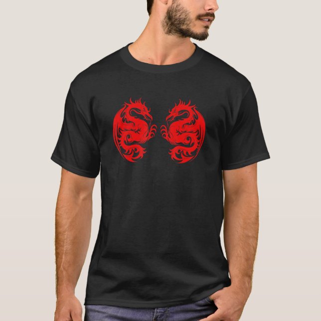 Camiseta Red Dragon Men Women (Frente)