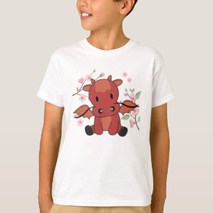 Camiseta Red Dragon Sweet Animal For Kawaii Fantasy