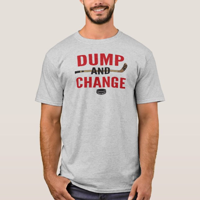 Camiseta Red Dump and Change Hockey (Frente)