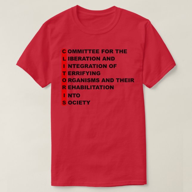 Camiseta Red Dwarf CLITORIS  (Frente do Design)