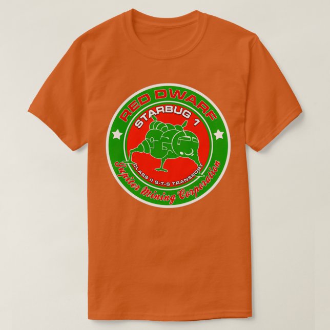 Camiseta Red Dwarf Starbug (Frente do Design)