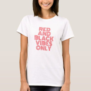 Camiseta Red E Black Vibs Apenas Jogo De Futebol Segundo gr