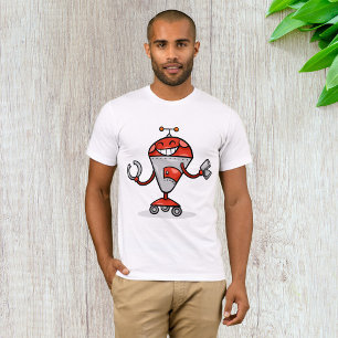 Camiseta Red e Silver AI Bot do Retro Robot