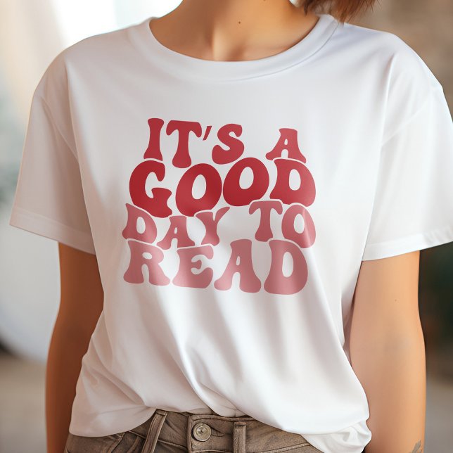 Camiseta Red, é um bom dia para ler o livro (Criador carregado)